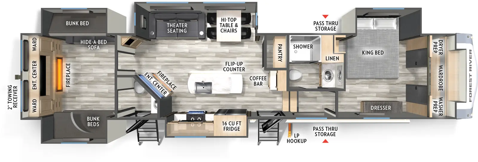 Cardinal 37BEST Floorplan